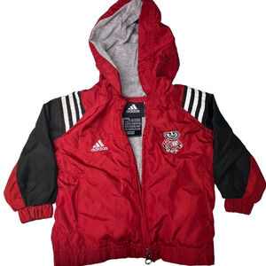 Wisconsin Badgers Adidas Zip-Up